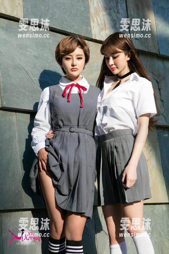 UGirls尤果网 - 学姐诗朵雅的写真作品：你确定不是在逛展览而是在看她的幻影？