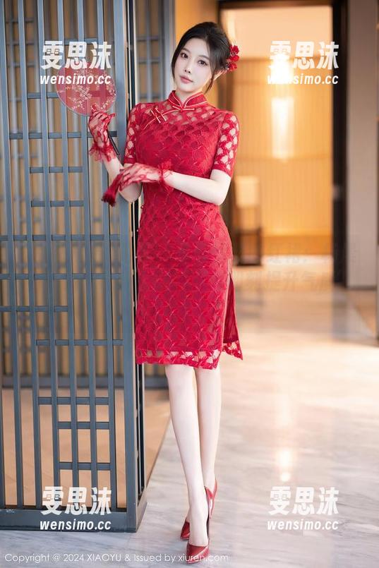 XIAOYU语画界 - 曼妙优雅的红裙：杨晨晨让你见识什么叫‘下载即刻提升气质’！