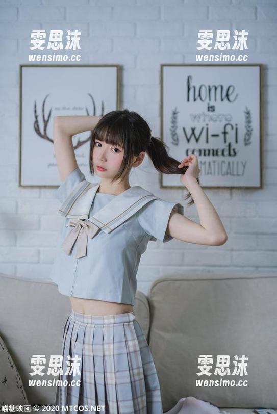 喵糖映画最新美图发布，粉系水手萌妹，等着你来戳心！甜甜的风格真是击中灵魂。